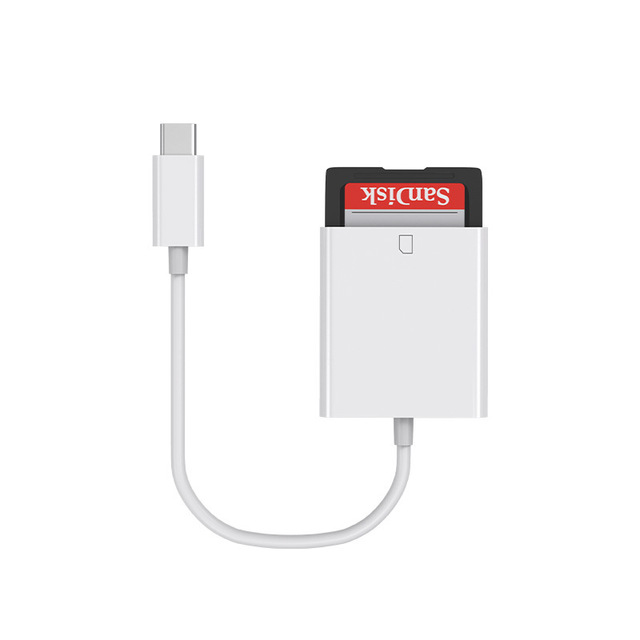 USB Type C SD Card Reader OTG Adapter Cable for Computer, Laptop, Phone, Pad
