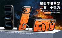 Étui de protection intégrale avec support magnétique rotatif à 360° pour Samsung Galaxy S26 Ultra/S26+/S25 Edge, compatible avec la charge sans fil