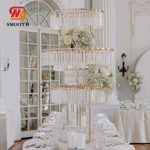 Elegante Soporte de Flores de Acrílico Cristalino Moderno y Lujoso para Centros de Mesa en Bodas y Eventos - Product Image 3