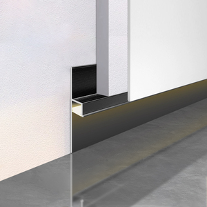 Plaque <span class=keywords><strong>de</strong></span> plinthe LED en alliage d'aluminium <span class=keywords><strong>de</strong></span> haute qualité au design moderne pour hôtels et appartements, modèle dissimulé - Product Image 4