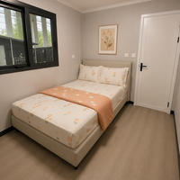 Maison modulaire préfabriquée économique et écologique de 20 pieds ou 40 pieds, extensible, avec salle de bain, pour complexe écologique