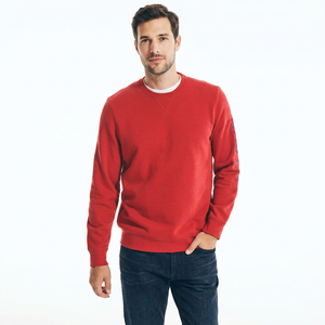 Sudadera con Capucha Extra Grande para Hombre, Nueva, Cuello Redondo Rojo, Estilo Clásico Vintage, Gran Oferta, Talla Grande, Sudadera Lisa Vintage - Product Image 1