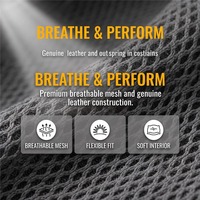 Sneakers de marche respirantes pour hommes, en cuir gris, maille légère, antidérapantes, à lacets, personnalisables avec logo OEM, directement de l'usine