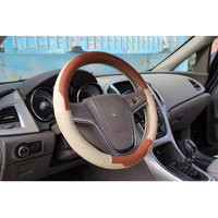 Housse de volant en cuir PU de style sport tricotée antidérapante pour BMW Toyota VW Volvo Acura Coupé Accent Fit CLS Cars Model up