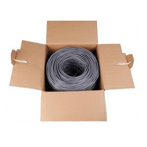 สายเคเบิล1000ฟุต305เมตรสายอีเธอร์เน็ต Cat5e 24AWG CCA UTP Twisted Pair Cabo de rede Network สายแลนสีเทา - Product Image 6