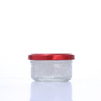 Mini pots en verre vides à large ouverture de 60 ml (2 oz) pour miel, confiture, cadeaux de mariage, avec couvercles dorés, pour cadeaux de douche nuptiale, pots à épices et gelées