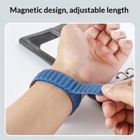 Bracelet de montre en silicone à fixation magnétique de 1ère génération avec breloques DIY, compatible avec toutes les séries d'Apple Watch, bracelet de remplacement magnétique