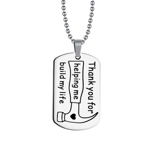 Grazie per aver sostenuto Me costruisci la <span class=keywords><strong>mia</strong></span> collana di dichiarazione di <span class=keywords><strong>vita</strong></span> regalo per la festa del papà - Product Image 4