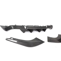 Diffuseur de pare-chocs arrière inférieur en fibre de carbone sèche style V avec séparateurs latéraux pour BMW F87 M2 Competition CS 2016-2021