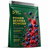 SYC BIO Power Berries Seeds Blend, mélange de graines de baies, complément alimentaire premium à base de plantes pour adultes, soutien immunitaire quotidien, 150 g, 30 portions, smoothies