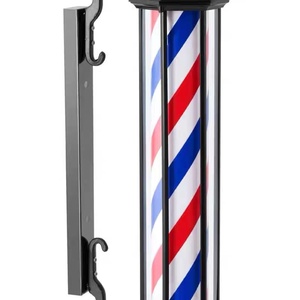 Poste de Barbero Negro Antiguo, Letrero para Salón de Belleza, Luces para Barbería - Product Image 4