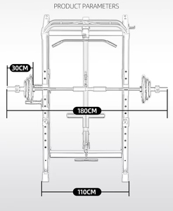 Rack de musculation multifonction tout-en-un Smith Machine pour soulever des poids, rack de fitness pour squats - Product Image 6