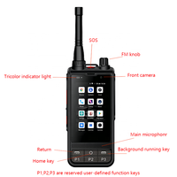 Zello Android portable UHF Woki Toki 4g Sim talkie-walkie téléphone avec déverrouillage par empreinte digitale