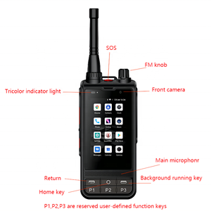 Zello Android portátil UHF <span class=keywords><strong>Woki</strong></span> Toki Sim 4g Walkie Talkie teléfono con huellas dactilares de desbloqueo - Product Image 6