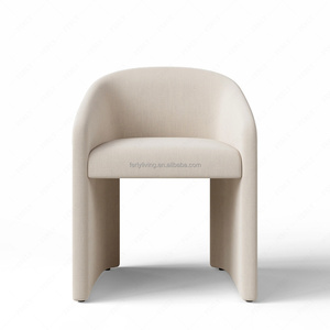 Fauteuils de loisirs haut de gamme FERLY, fauteuil en chêne massif durable, style moderne, fauteuil en <span class=keywords><strong>tissu</strong></span> pour salle à manger, meubles de salle à manger - Product Image 2
