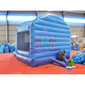 Château Gonflable Bleu Personnalisé avec Toboggan, Qualité Commerciale, pour Agences de Planification d'Événements - Product Image 4