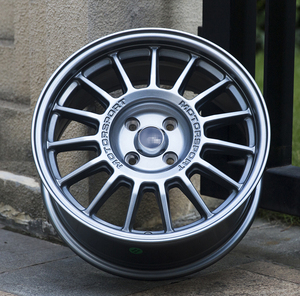 Grey 4x100 4x108 15 <span class=keywords><strong>16</strong></span> 17 inch 7J 7.5j mảnh sâu lõm món ăn JDM xe khách bánh xe cho Nissan IS250 Honda thành phố Civic - Product Image 4