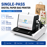 Imprimante numérique pour sacs en papier CY1-500 à passage unique, machine d'impression jet d'encre HP pour sacs en papier kraft, boîtes et emballages