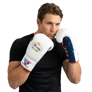 Guantes de Boxeo Profesionales para Entrenamiento, Transpirables, de Secado Rápido, Elásticos, Ligeros, con Cierre de Cordones y Velcro en la Muñeca - Product Image 1