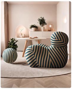 Sillón Mama UP5 con Otomana, Réplica a Rayas del Icónico Sillón Mama Italiano, Conjunto de Taburete de Bola, Sillón Lounge UP5 y UP6 2025 - Product Image 6