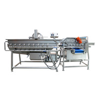 Dezoton voorgeknipte groenteverwerkingslijn groentewasmachine voor maïs, radijs, aardappel, wilde groenten, week- en spuitwasser