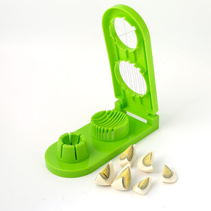 Egg Slicer Multi Functional Stainless Steel Kitchen Tool For Hard Boiled Eggs Cutting Device With Separator And Divider - Product Image 1