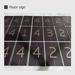 לוחיות דלתות מנירוסטה לבתי מלון, שלטי מספרי חדרים לדירות ושלטי זיהוי - Product Image 3