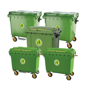Bidone della Spazzatura con Pedale in Plastica Personalizzabile 120L 240L 360L per Esterni - Product Image 4