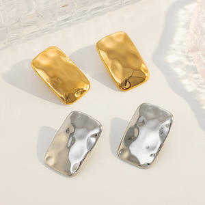 CAIOOCHE - Pendientes <span class=keywords><strong>de</strong></span> Acero Inoxidable al por Mayor, Estilo Francés Vintage, Pendientes <span class=keywords><strong>de</strong></span> Botón Cuadrados y Rectangulares <span class=keywords><strong>de</strong></span> Moda para Mujer - Product Image 1