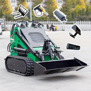 จัดส่งฟรีจีนติดตามล้อ CE/EPA/ยูโร5มินิลื่นไถลรถตักดินแบบหมุน - Product Image 1