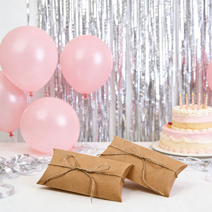 Boîtes en kraft personnalisables avec logo pour bonbons et cadeaux, avec corde, pour mariage, anniversaire, fournitures de fête, emballage de friandises, boîte cadeau pour retour de cadeaux - Product Image 5