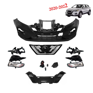 Kit complet de pare-chocs avant avec grille pour Ni-ssan Rogue <span class=keywords><strong>Sport</strong></span> 2020 2021 <span class=keywords><strong>2022</strong></span> Ensemble complet de pare-chocs avant 10PCS - Product Image 1