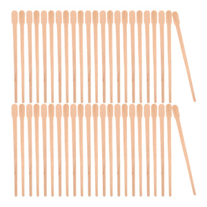 100 bâtonnets applicateurs en bois pour épilation corporelle, finition lisse, spatule à <span class=keywords><strong>cire</strong></span> pour femmes, bâtonnets <span class=keywords><strong>de</strong></span> <span class=keywords><strong>cire</strong></span> pour poils, usage personnel - Product Image 3