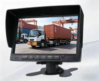 Monitor de Coche de 7 Pulgadas Resistente a Golpes para Camión, Autobús, RV, Montacargas, 2 Entradas AV, Pantalla TFT, Pantalla Dividida, Asistencia de Marcha Atrás, Cámara de Reversa, Impermeable