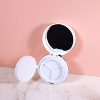 Cc étui à coussin d'air personnalisé en plastique vide blanc bb étui à coussin pot de maquillage emballage de poudre compact avec miroir