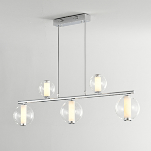 2025 Zhongyi plafond moderne nordique <span class=keywords><strong>verre</strong></span> sphère et albâtre abat-jour pendentif lustre lumière pour salon Villa hôtel - Product Image 1