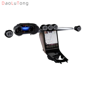 Cruscotto Digitale Touch Screen OLED Stile Tesla con GPS, Radio, Android Auto e Bocchette dell'Aria per Mercedes-Benz Classe C <span class=keywords><strong>W205</strong></span> - Product Image 1