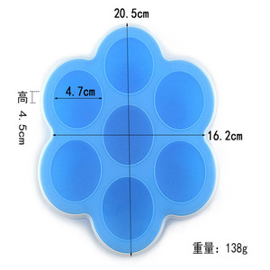 Moule à glaçons pour bébé en plastique doux au toucher de qualité alimentaire avec couvercle en PP écologique, <span class=keywords><strong>bac</strong></span> à glaçons pour crème glacée - Product Image 2