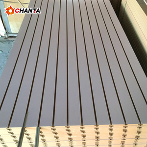 Placa Ranurada de Diseño Moderno, Melamina <span class=keywords><strong>MDF</strong></span>, Varios Espesores, <span class=keywords><strong>MDF</strong></span> Crudo E1, Tamaños 2mm 3mm 4mm 5mm 6mm 9mm 12mm 15mm 16mm 18mm 21mm - Product Image 2