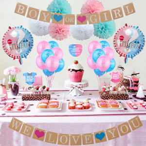 It's a boy ou girl — ensemble décoration, pour réception-cadeaux pour bébé, matériel pour fête de révélation du genre, nouveau produit - Product Image 2