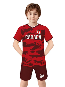 Camiseta <span class=keywords><strong>de</strong></span> Fútbol Personalizada JY para Niños, Uniforme <span class=keywords><strong>de</strong></span> Fútbol para Entrenamiento con Nombre y Número, para Niños y Niñas - Product Image 3