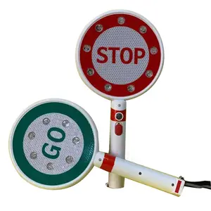 Placa de comando de estrada com flash LED portátil sinais de trânsito de aviso de segurança