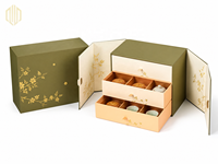 Boîte cadeau de luxe à tiroir avec logo personnalisé imprimé, emballage rigide en papier coulissant, fermeture magnétique, recyclable, impression quadricolore
