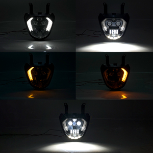Lámpara de faro LED YongJin con luz de señal de giro amarilla para Yamaha MT <span class=keywords><strong>07</strong></span> <span class=keywords><strong>FZ</strong></span> <span class=keywords><strong>07</strong></span> MT07 2014-2017 de los años a - Product Image 4