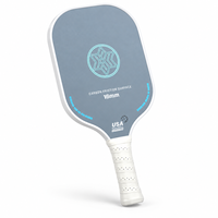 Ensemble de raquettes de pickleball en fibre de verre 10,5 mm, forme standard dégradée en nid d'abeille, 0 trous, 220g, sports de plein air, ODM OEM