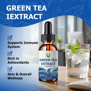 Extrait de thé vert liquide OEM ODM en gouttes, soutient le système immunitaire, la santé de la peau et le bien-être général, compléments alimentaires à base de plantes - Product Image 6