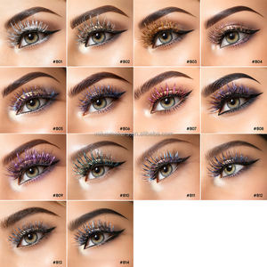 Mascara imperméable en gros, marque privée, séchage rapide, maquillage duo-chrome, mascara anti-bavures, paillettes chromées scintillantes, votre logo - Product Image 6