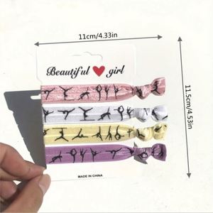 Top Quality Fold Over Elastic <b>Tie</b> Bands Scrunchies Ponytail Holder Hair Rope Yoga <b>Ties</b> Bracelets for Girls Women Ladies - Product Image 6