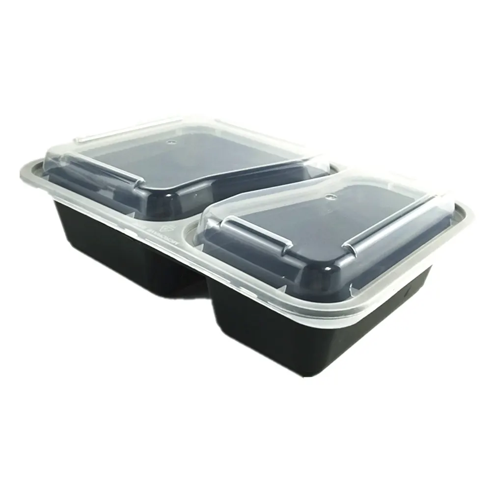 SANS BPA boîte à bento En Plastique avec diviseurs Micro-ondes Étanche contenants de préparation de repas couvercles hermétiques de stockage de nourriture