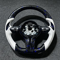 Volant de voiture en fibre de carbone forgée adapté aux BMW F30 F10 F15 F36 F20 F22 F25 F32 M3 M4 M5 X5 E46 E60 E70 E90 E91 E92